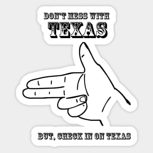 Lore Boys Check on Texas Sticker